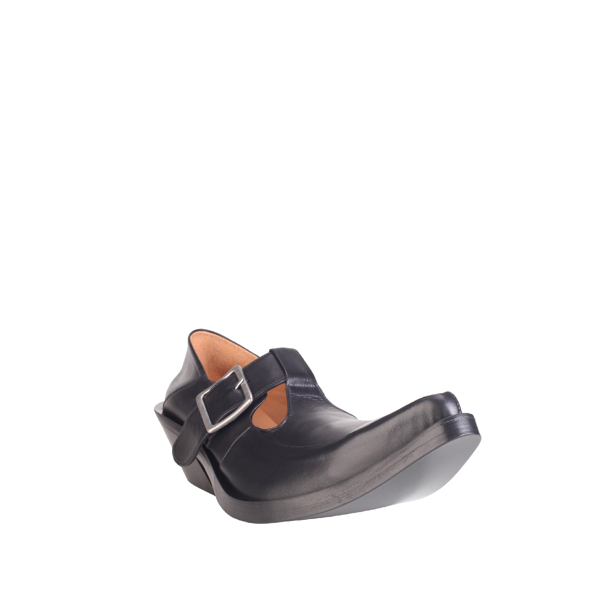 Egonlab buckle loafer western black leather man