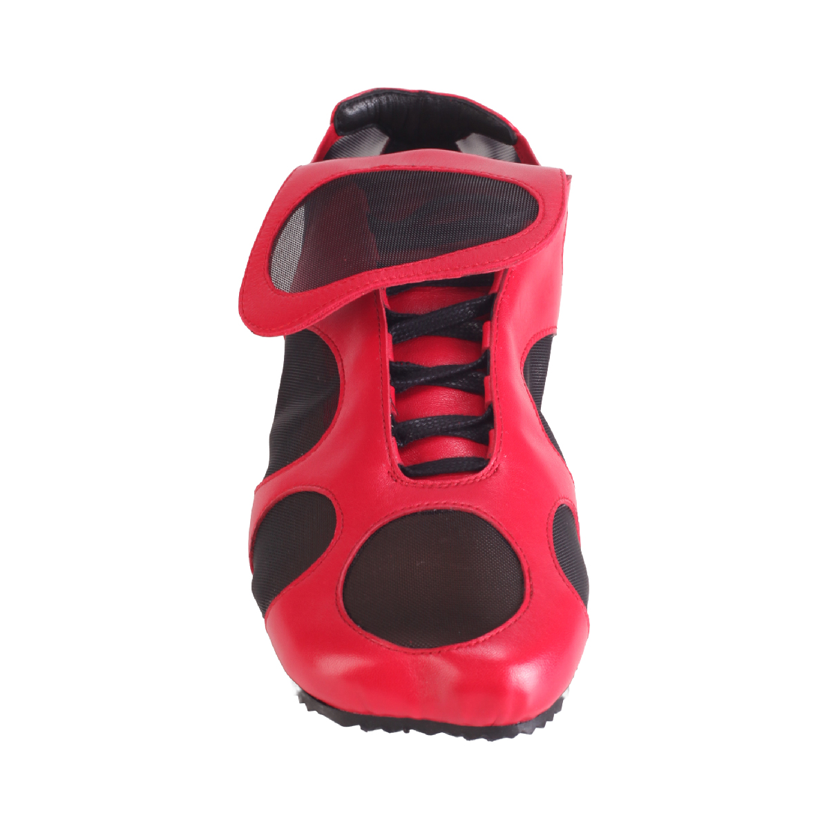 Egonlab enez red sneaker mesh leather man