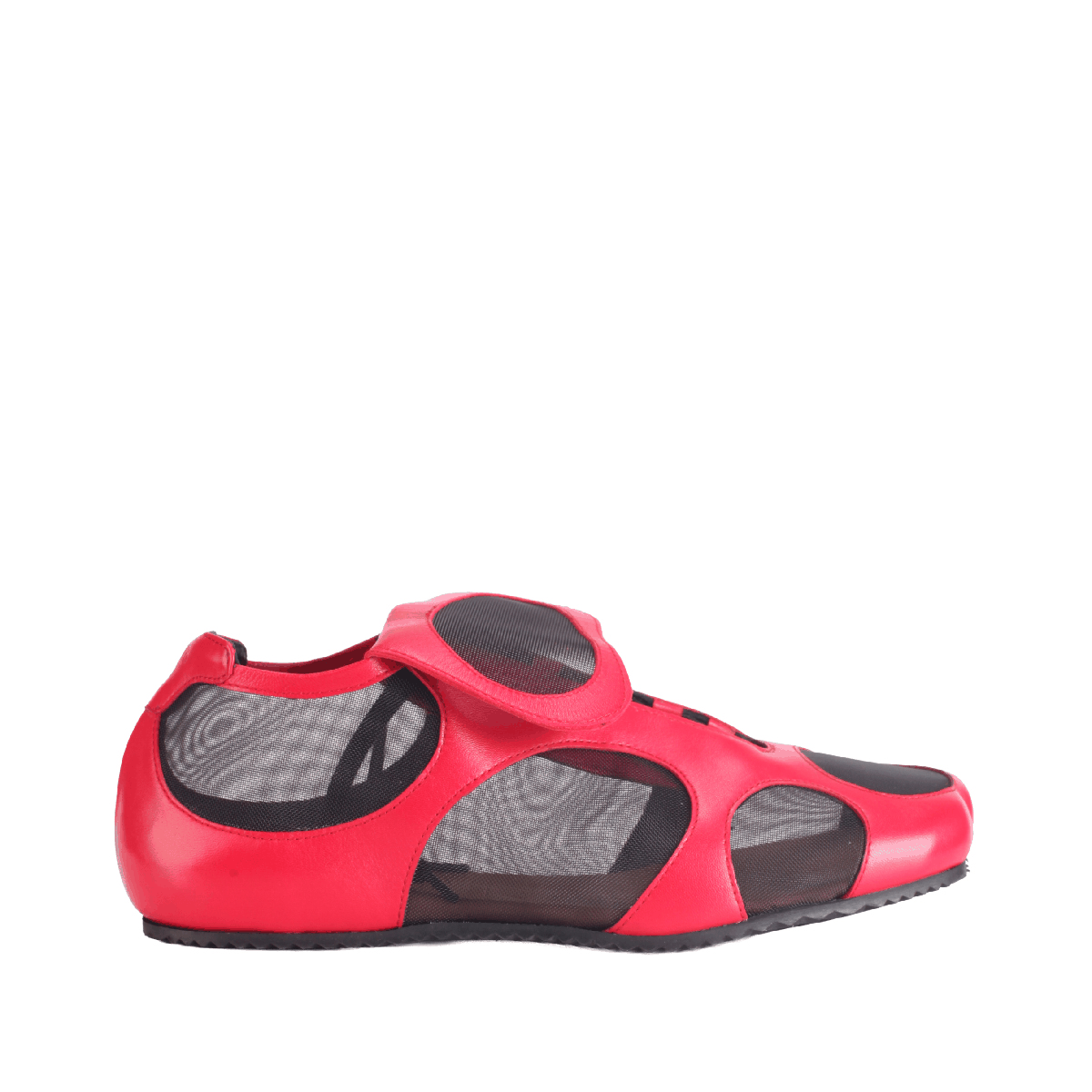 Egonlab enez red sneaker mesh leather man