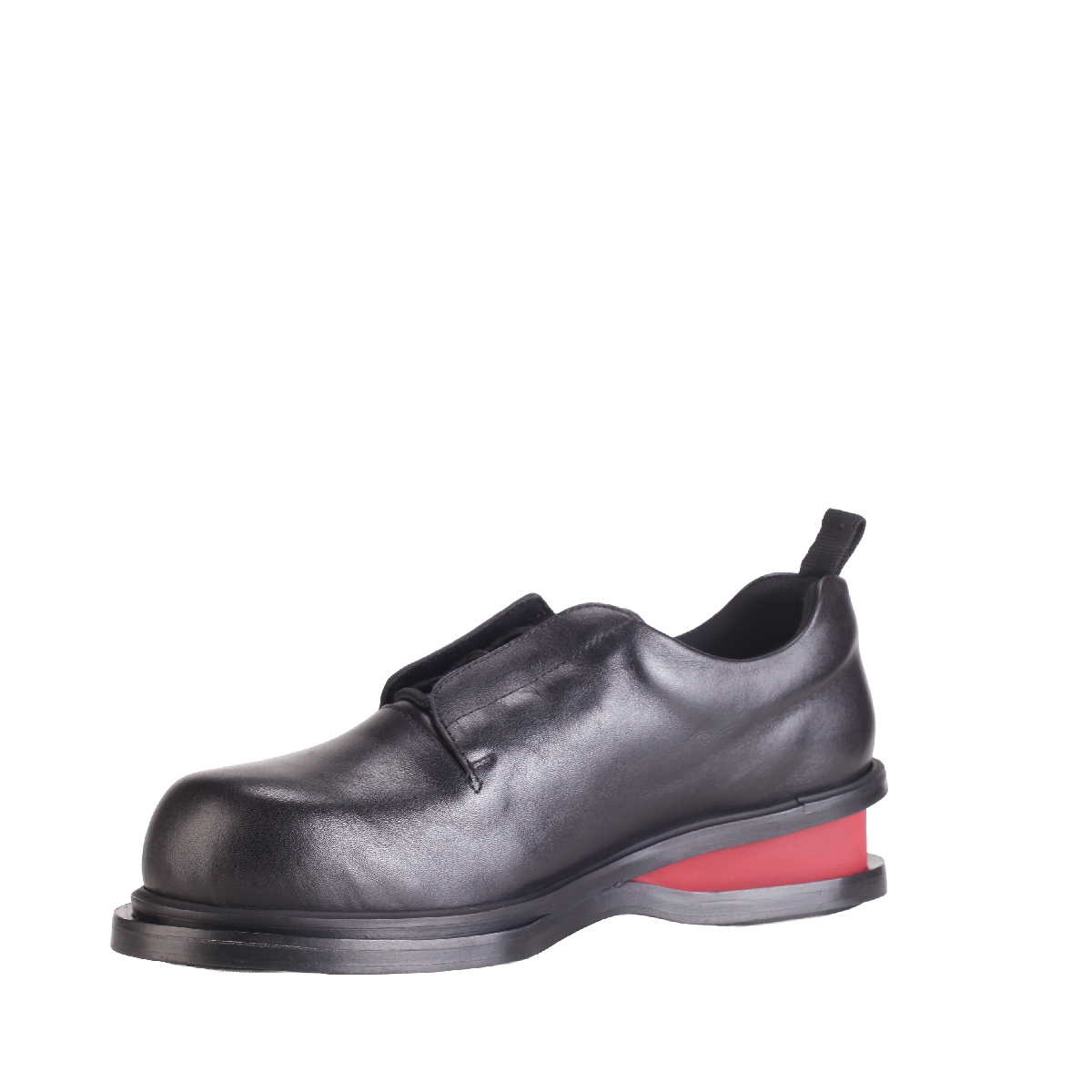 Egonlab pulsar derby shoes leather with red heel detail man
