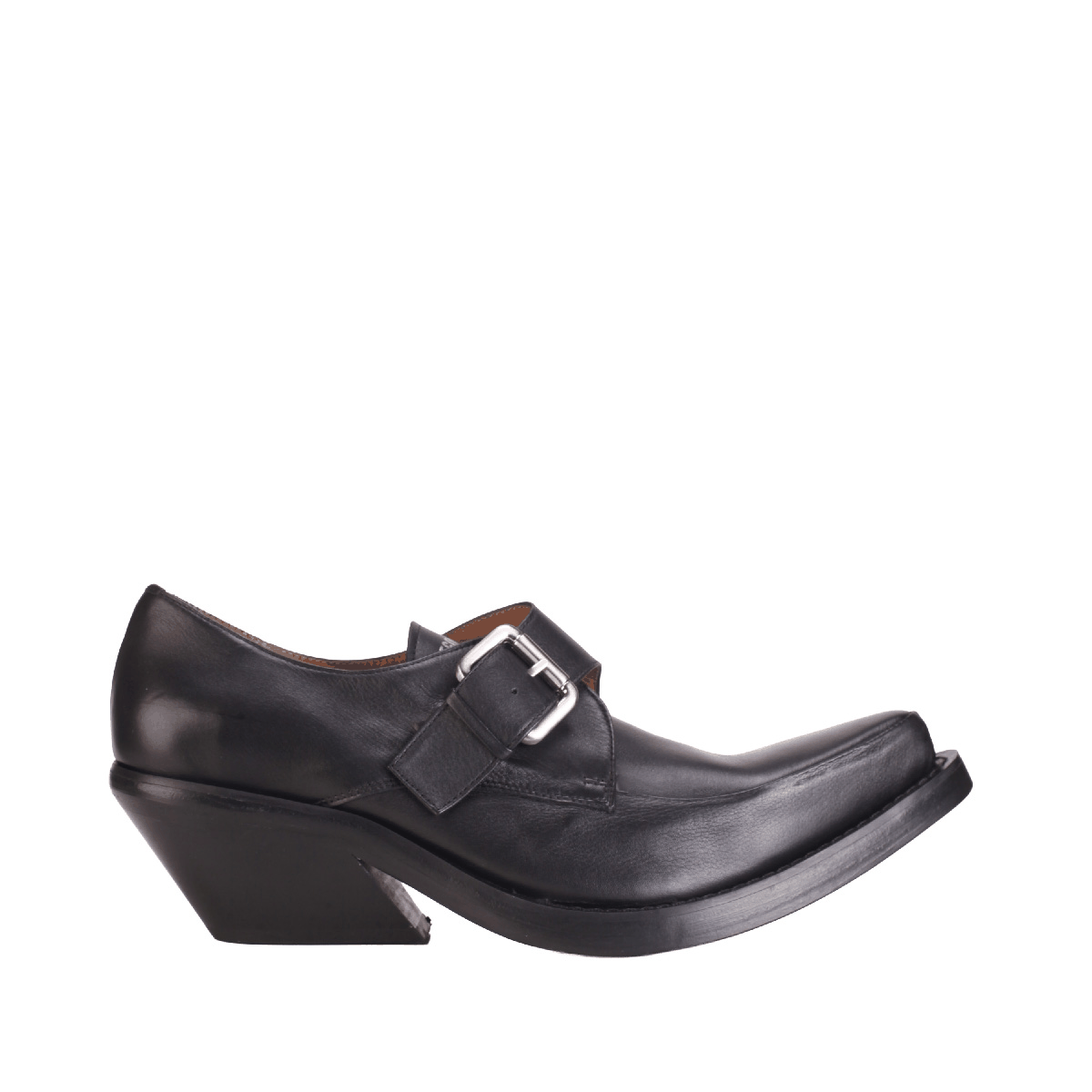POINTY Egonlab buckle loafer man black