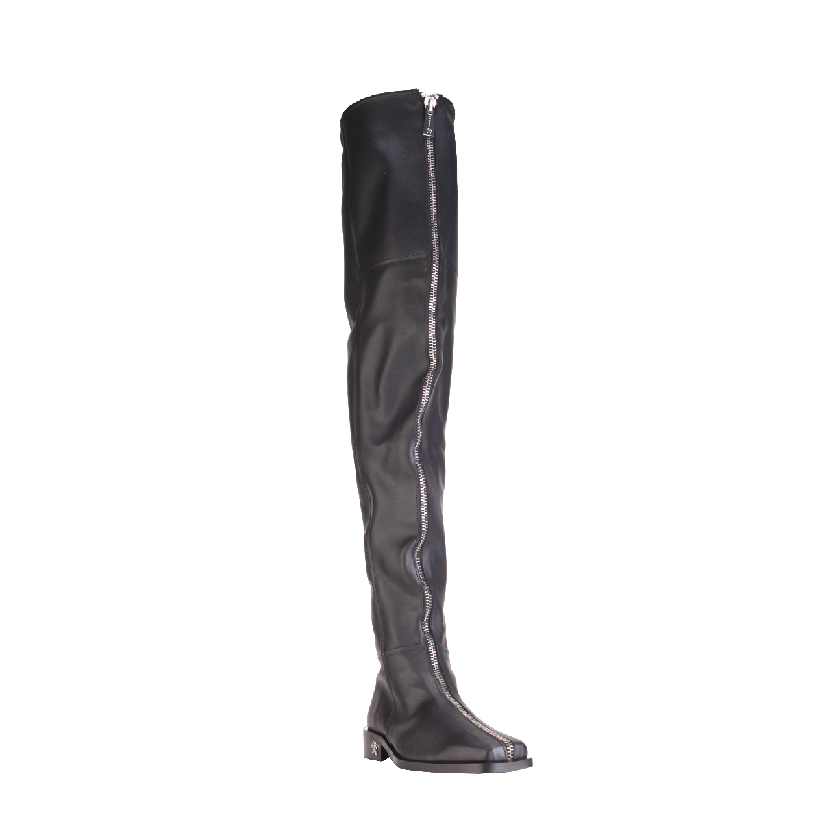 GMBH black high knee boots man