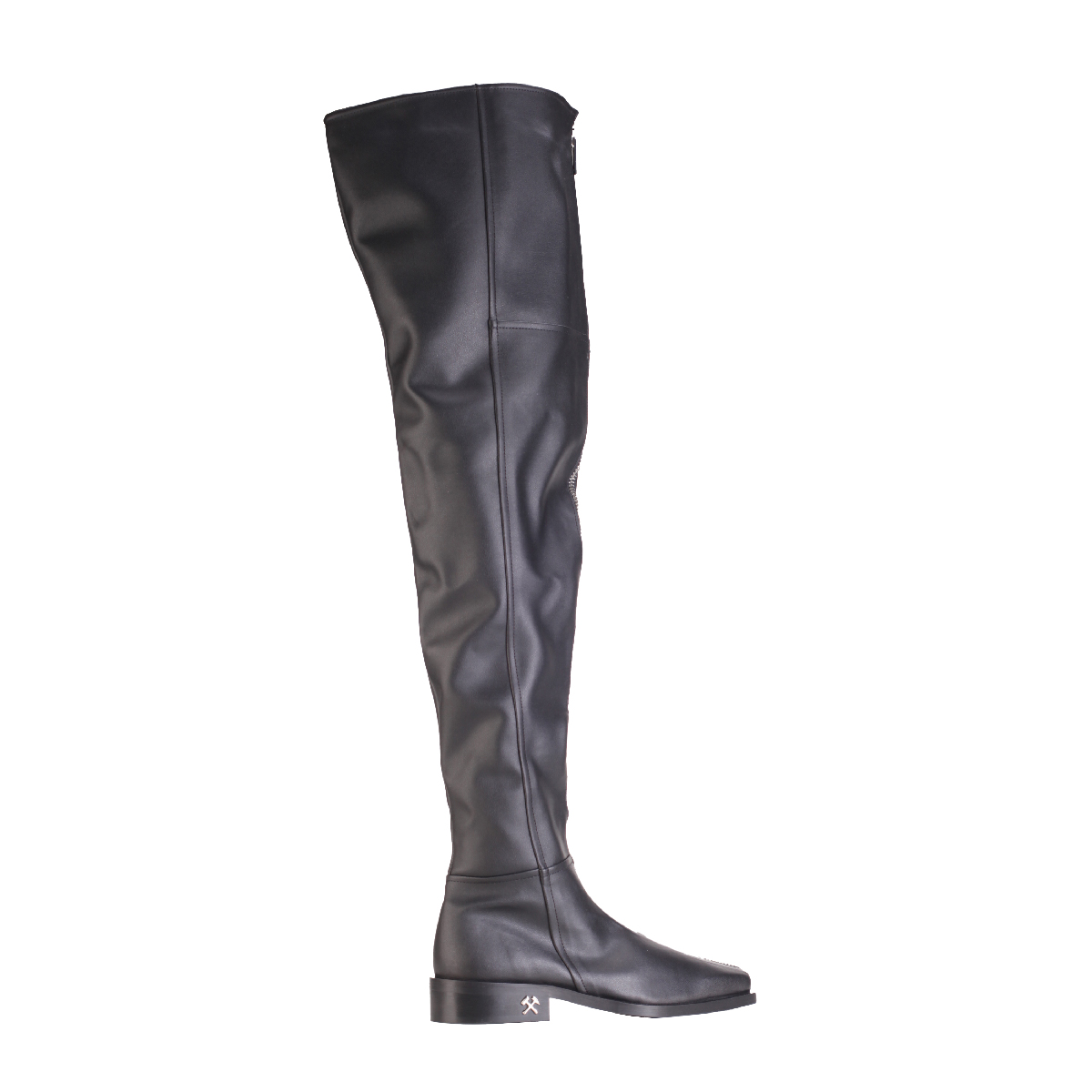 GMBH black high knee boots man