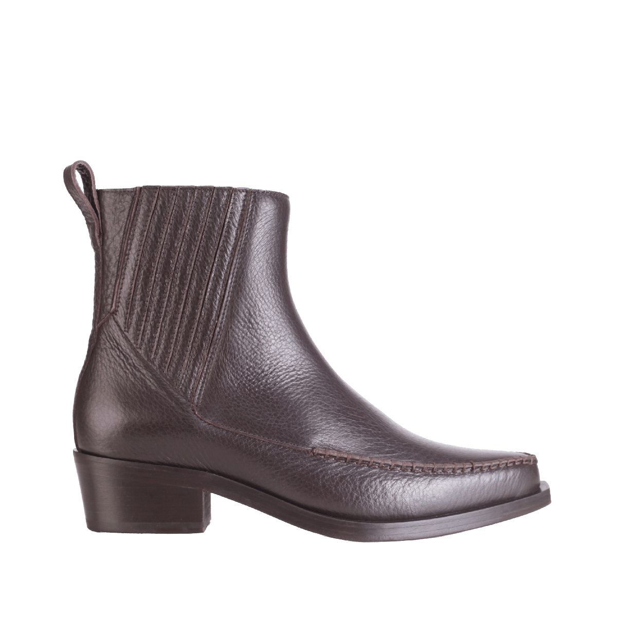 Nullus chelsea boot dark brown leather man