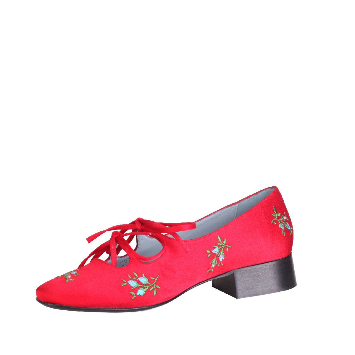  Nicole Saldaña pumps red flower women 