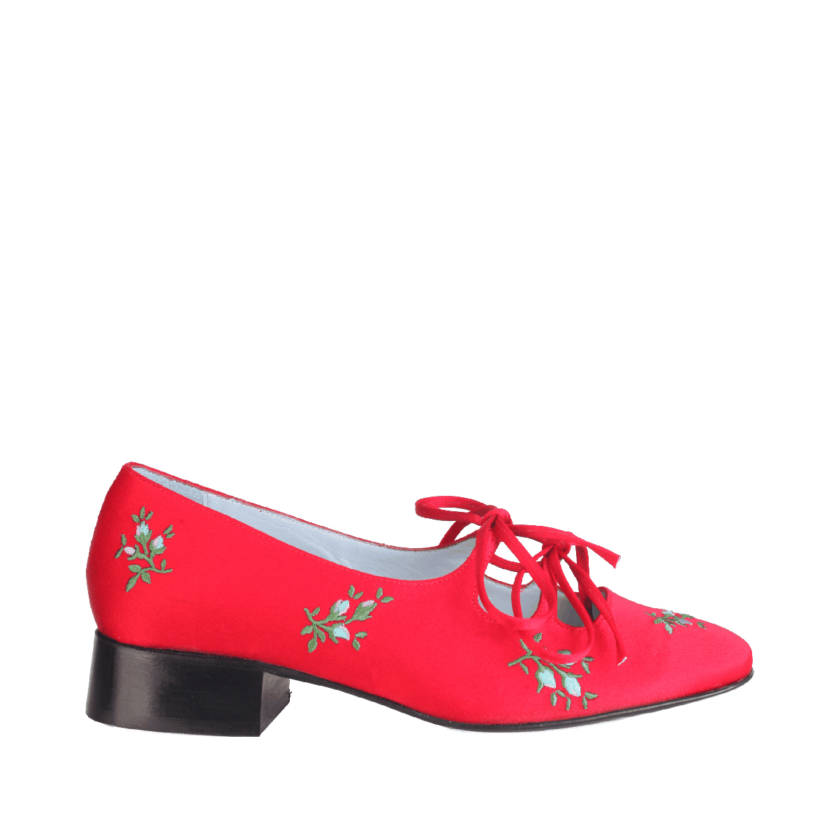  Nicole Saldaña pumps red flower women