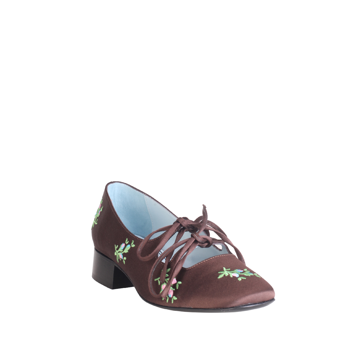  Nicole Saldaña pumps brown flower women 