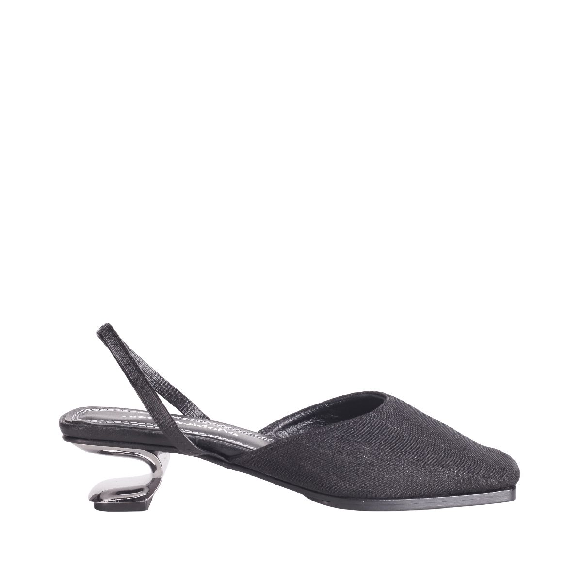 Nicole Saldaña Syd strap mule black woman