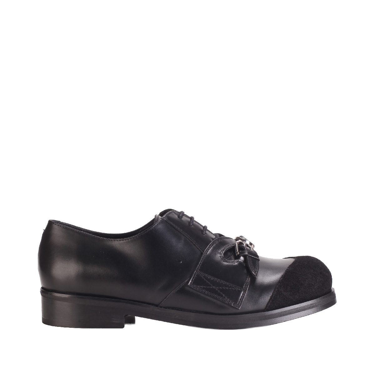 INFINITY DERBY stefan cooke leather lace up shoes man black