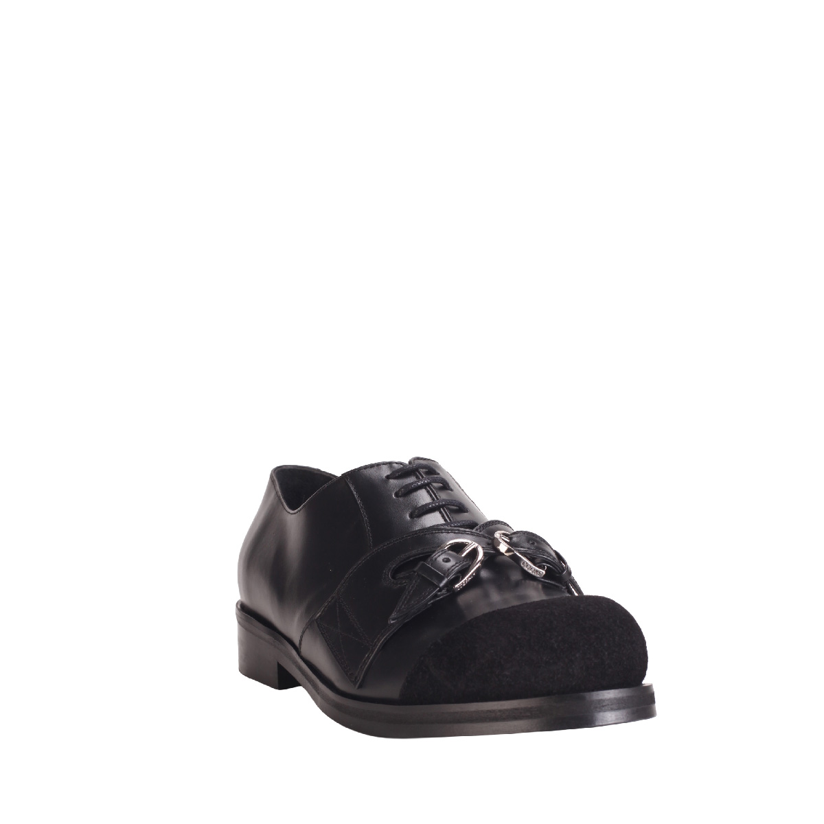 INFINITY DERBY stefan cooke leather lace up shoes man black