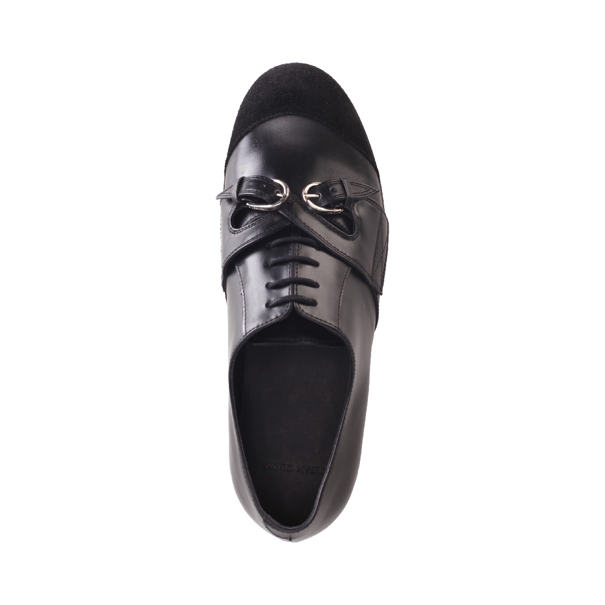 INFINITY DERBY stefan cooke leather lace up shoes man black