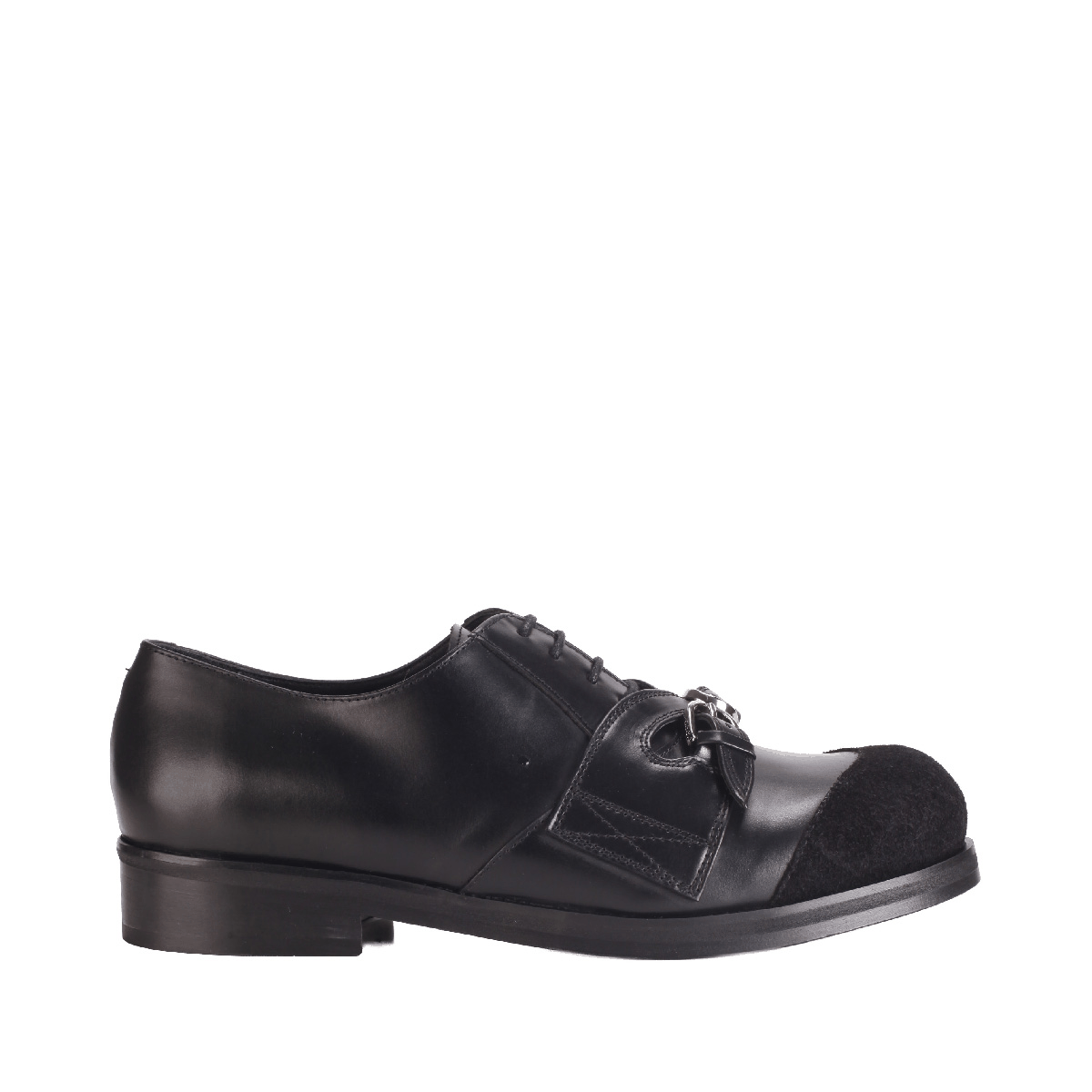 INFINITY DERBY stefan cooke leather lace up shoes man black