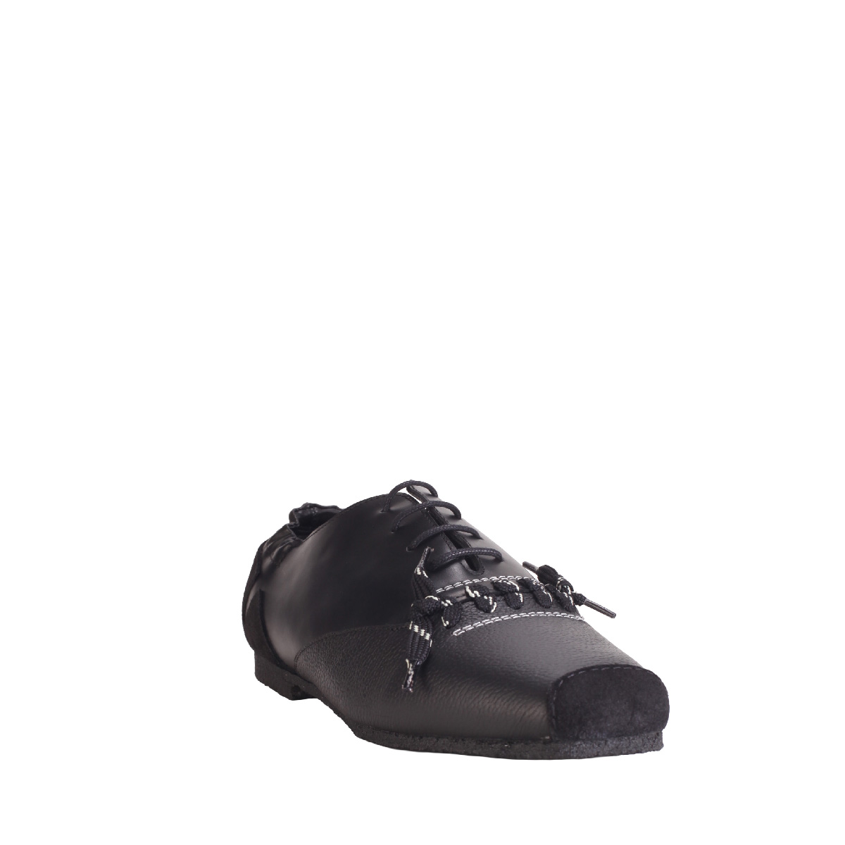 LACE OVER DANCER  stefan cooke leather lace up shoes man black