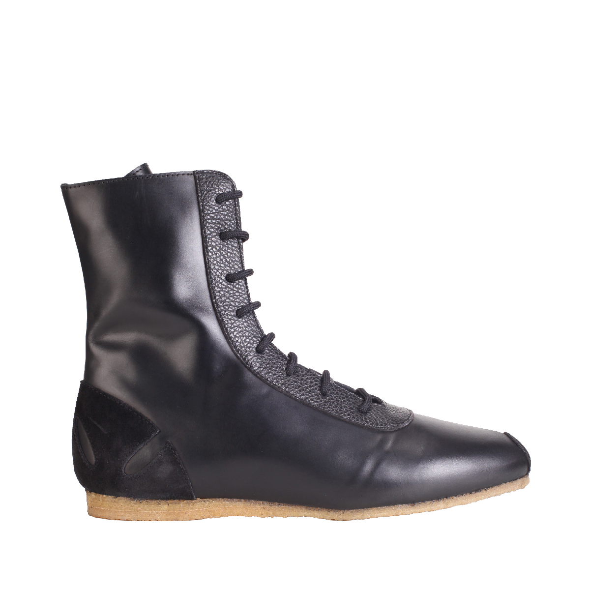 Stefan Cooke black leather boxer boots man  