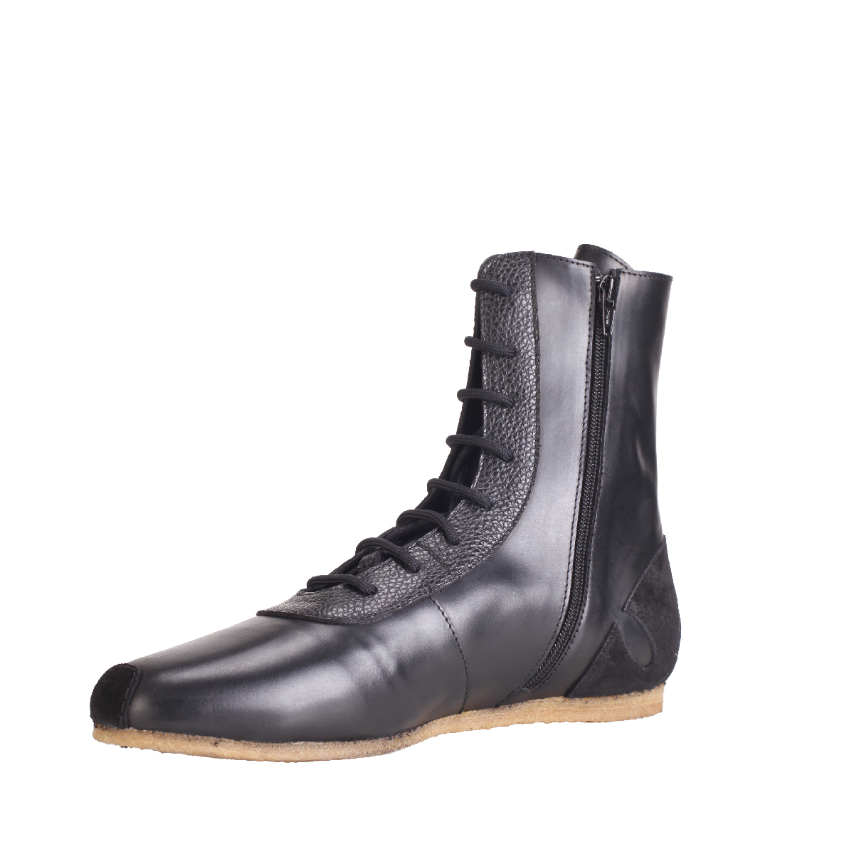  Stefan Cooke black leather boxer boots man  