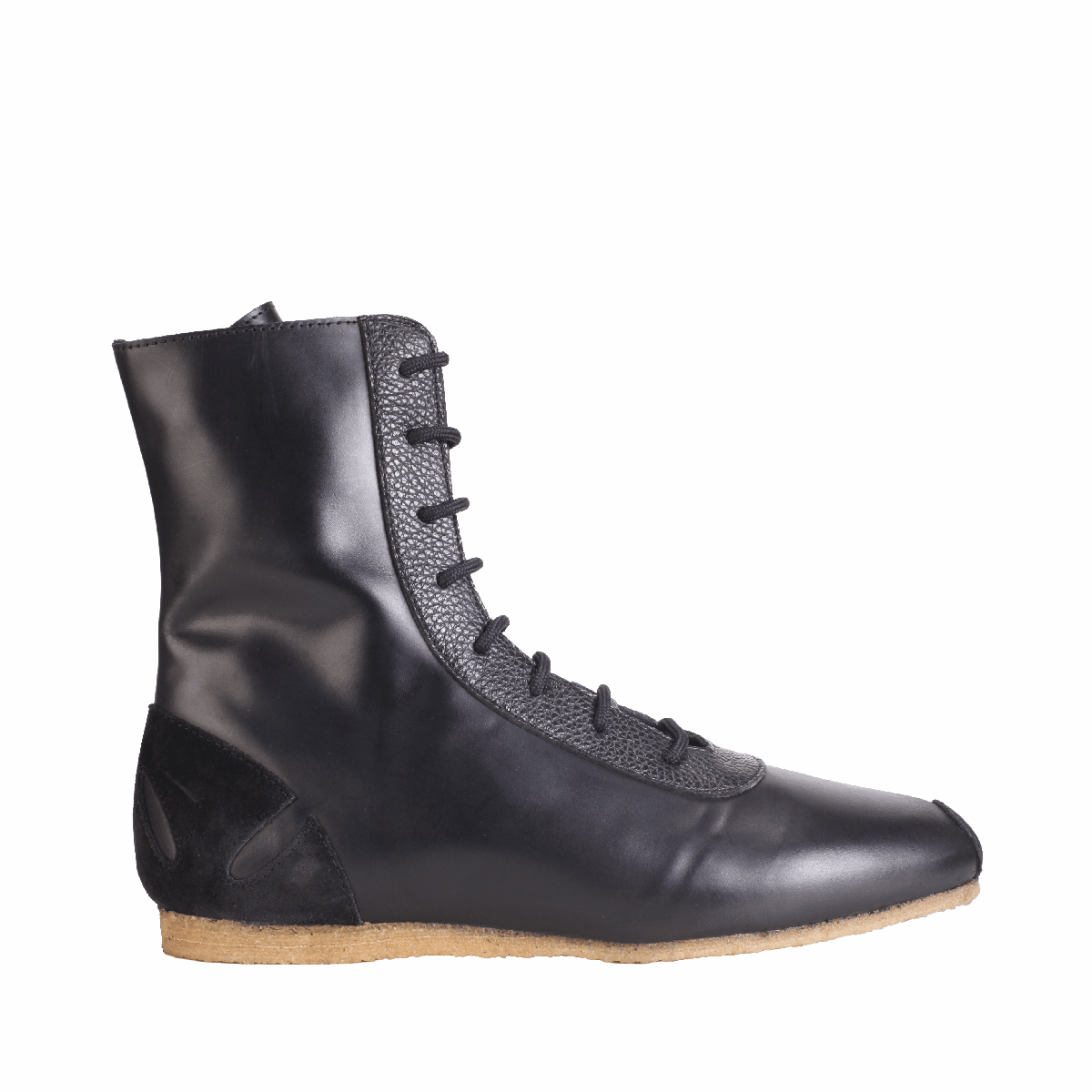  Stefan Cooke black leather boxer boots man