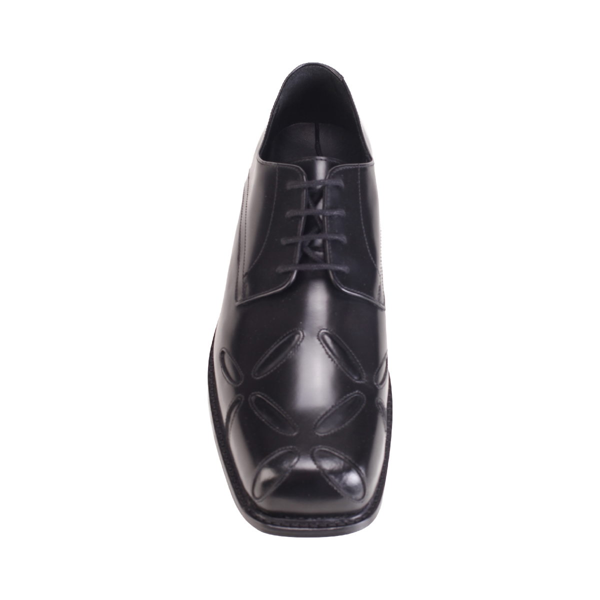  Slashed shoes black men 