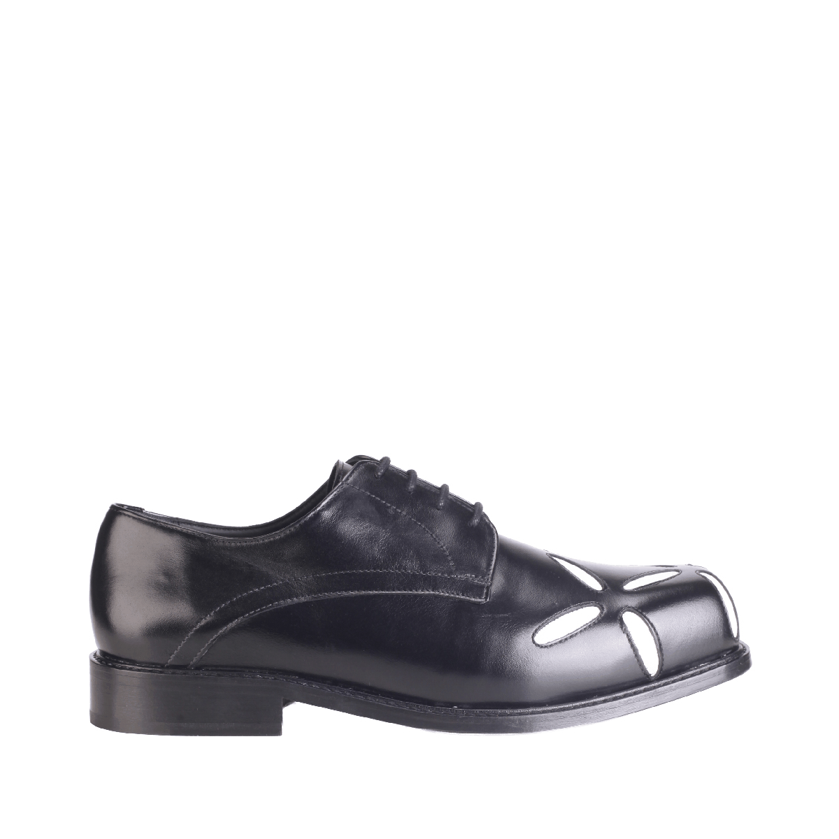 Stefan Cooke square lace shoes leather black man
