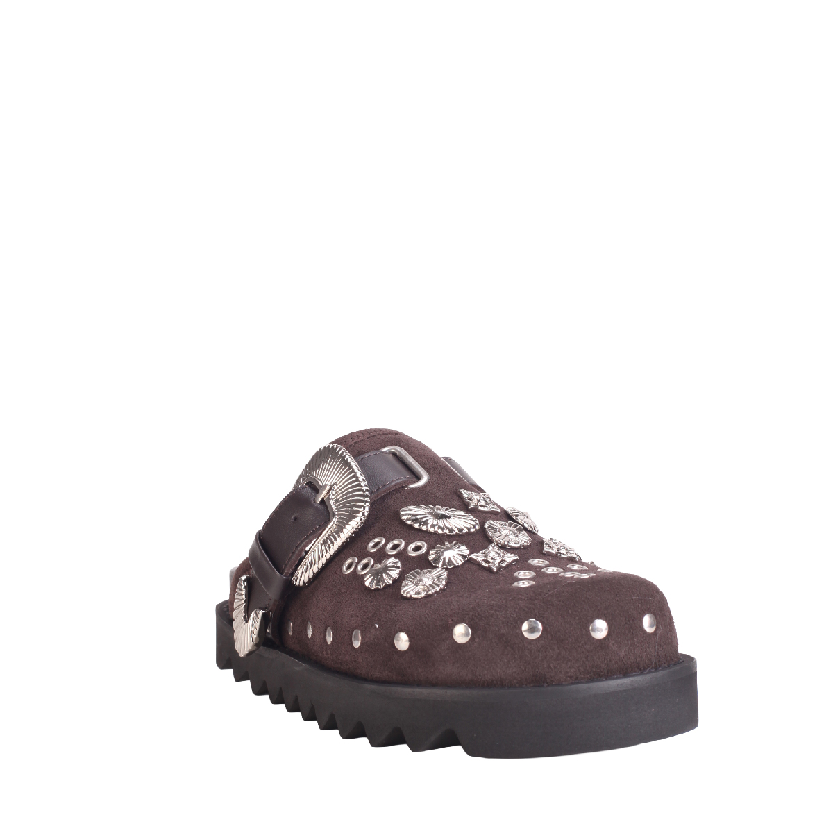  Toga Pulla AJ1058 brown suede clogs 