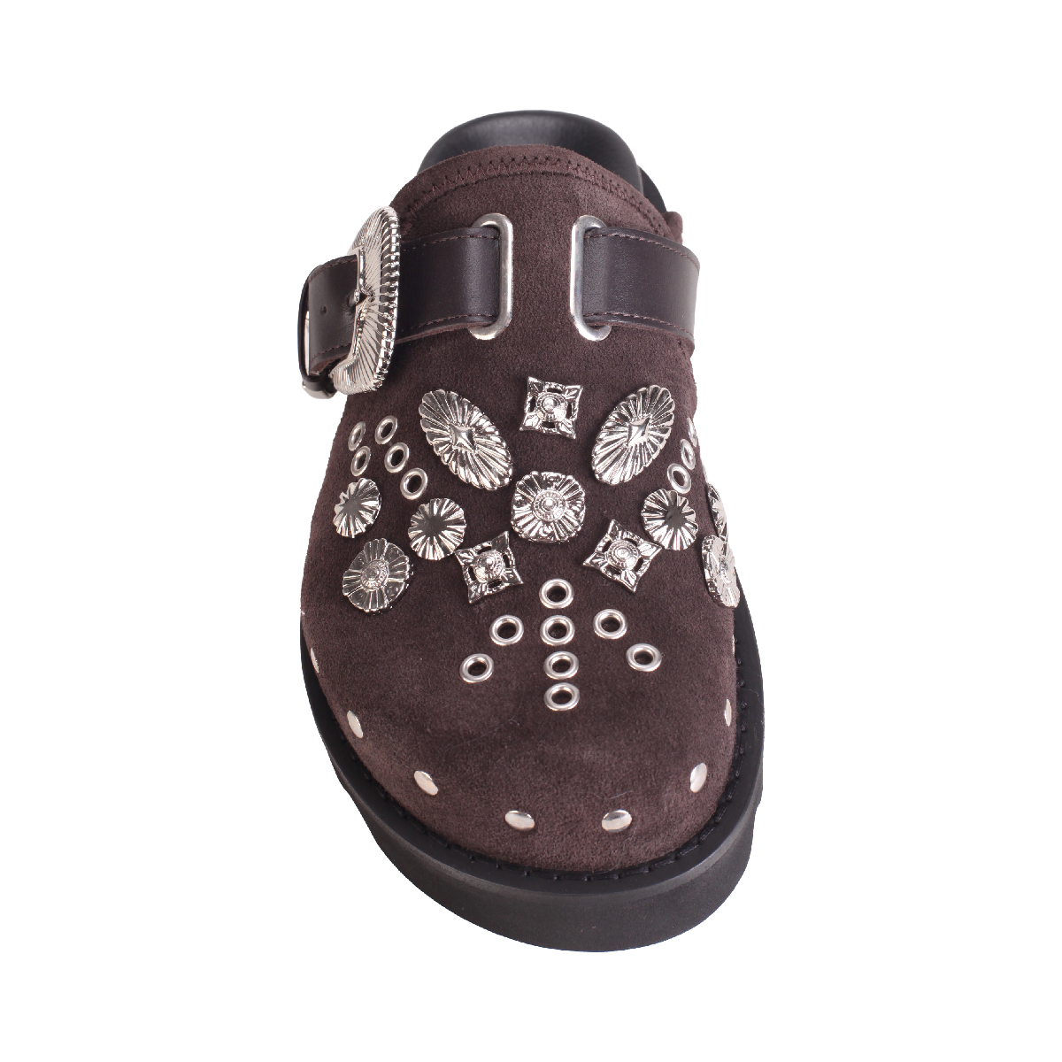  Toga Pulla AJ1058 brown suede clogs 