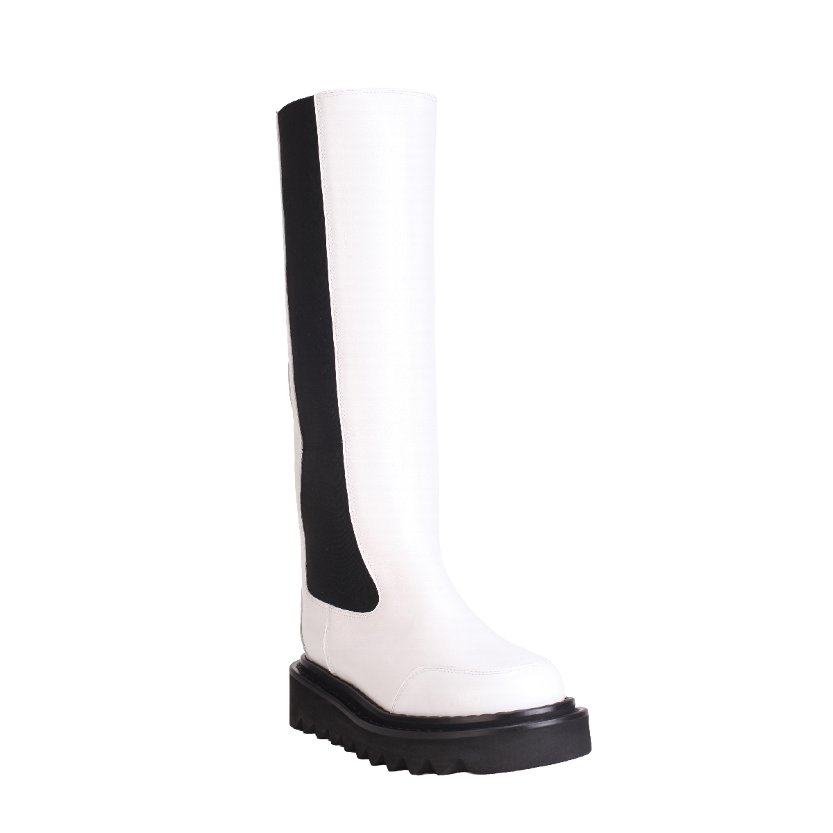 Toga Pulla AJ1208 Knee High white leather boots Woman