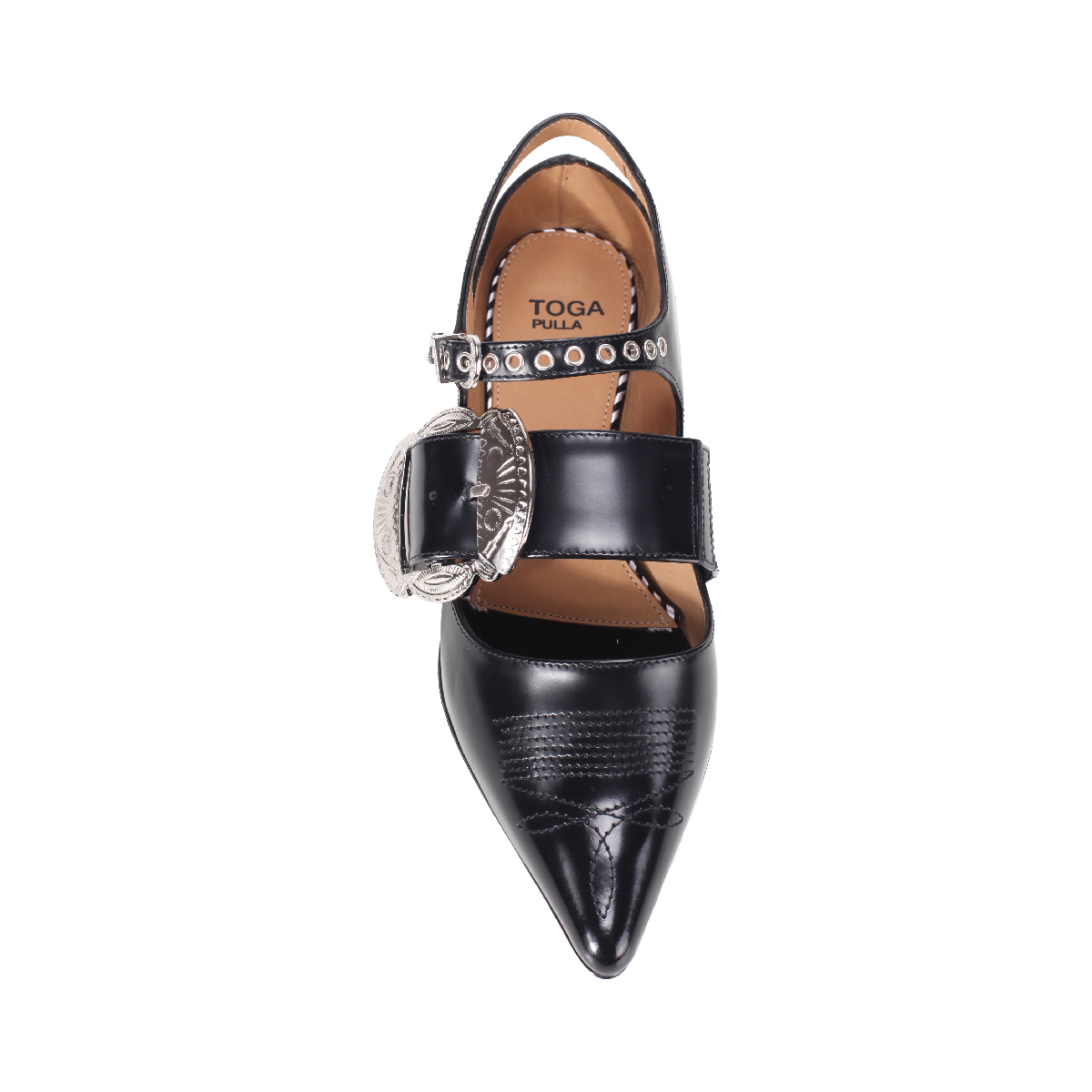 Toga Pulla AJ1232 black ballerina flats shoes Woman