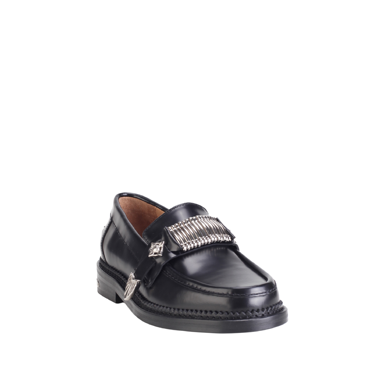  Toga Pulla AJ1300 black leather loafers  woman 