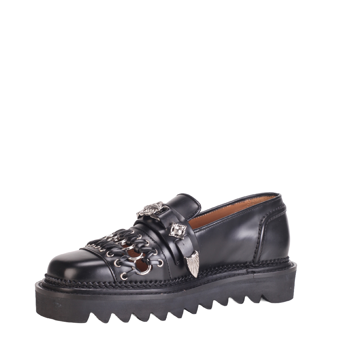  AJ1330 leather loafer black men 