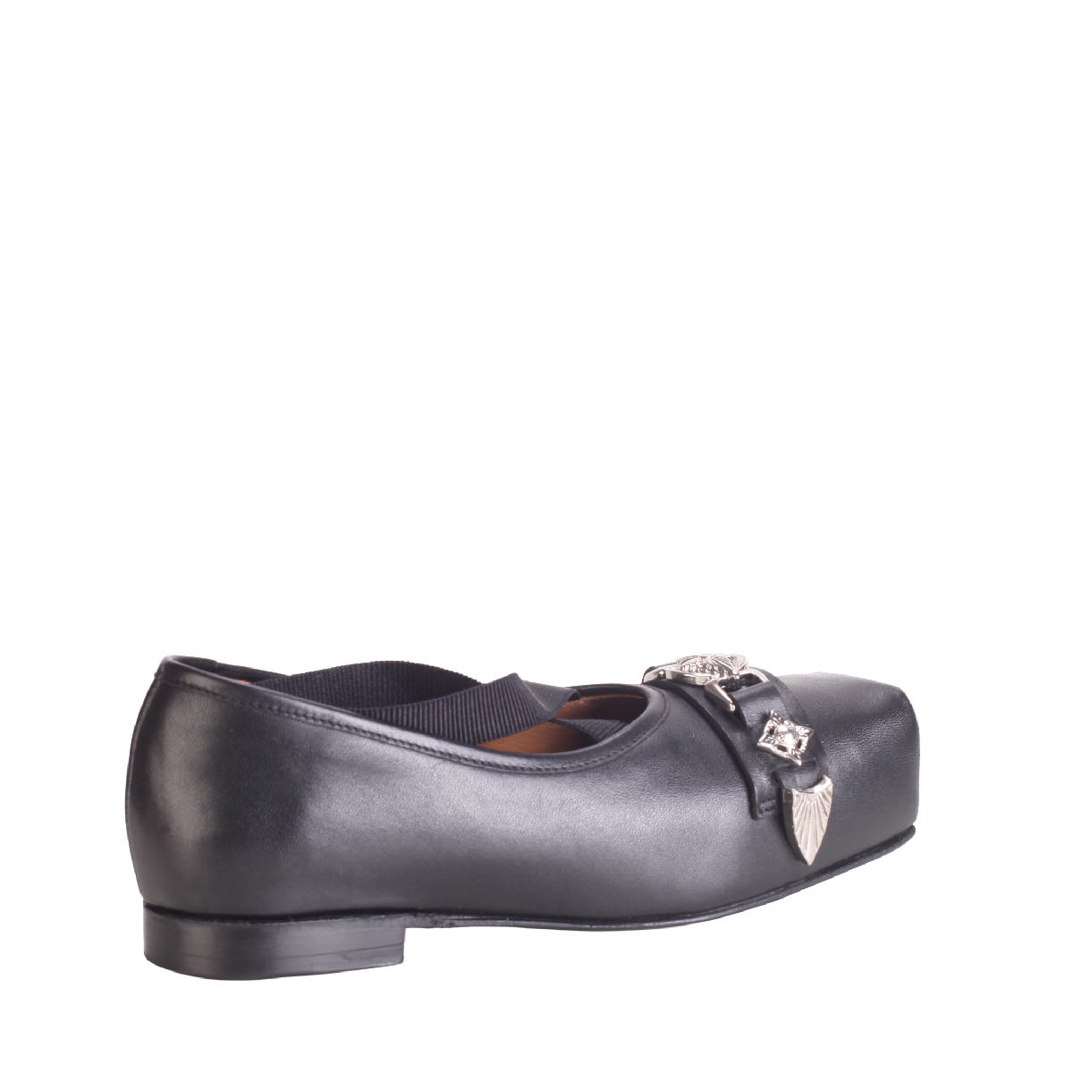 Toga Pulla AJ1343 black leather ballerina shoes Woman