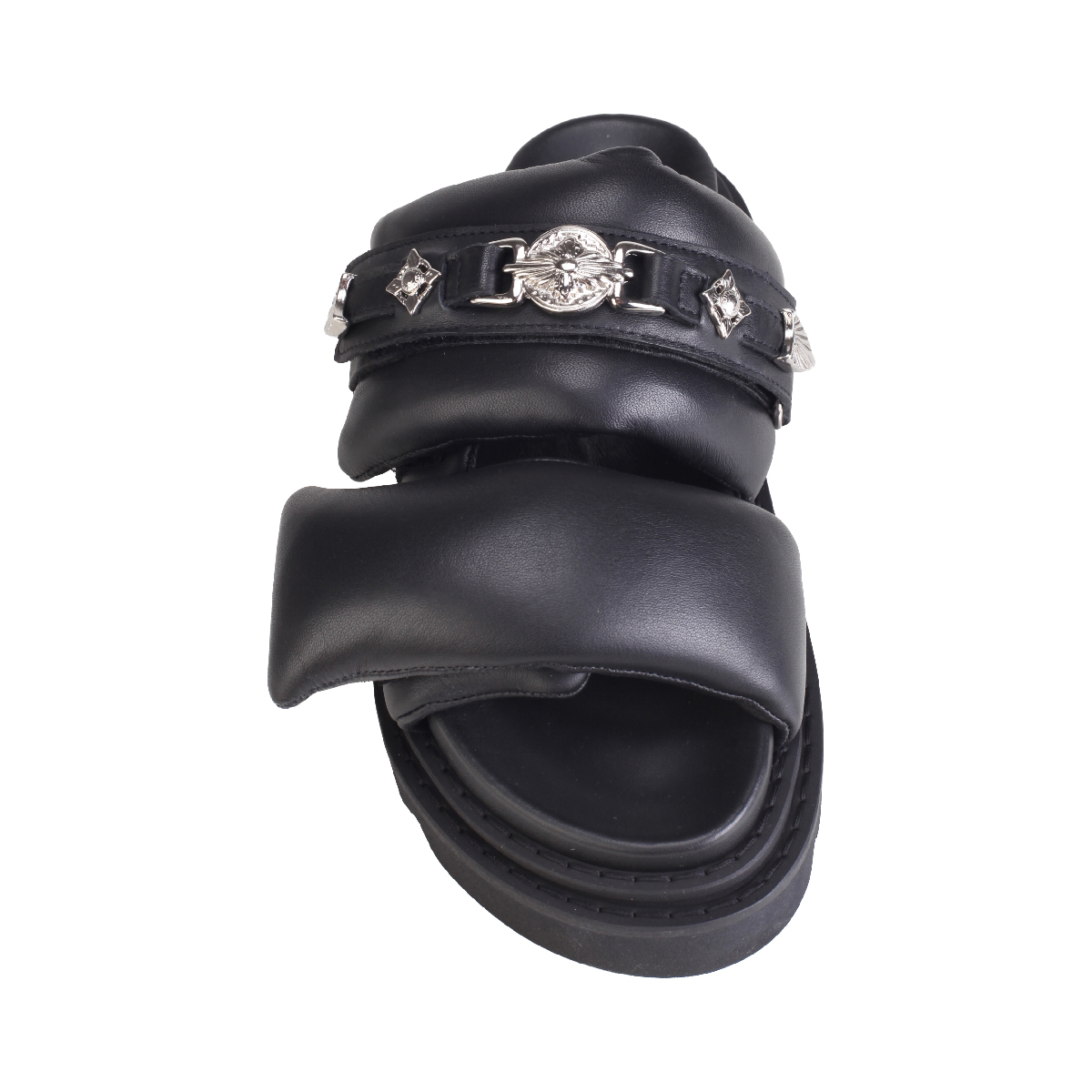  AJ1382 black sandals women