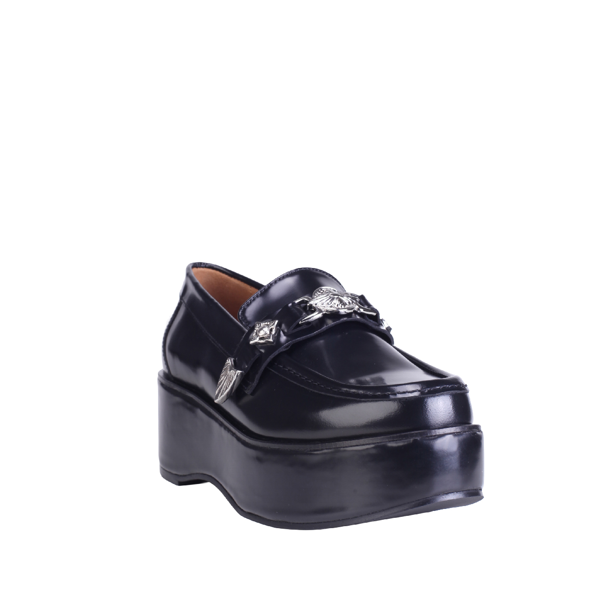  AJ1384 pump loafers black women 