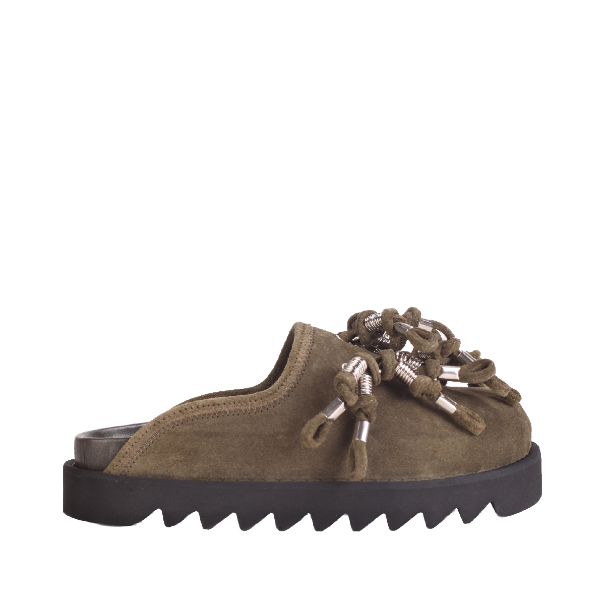 Toga Pulla AJ1443 green suede sandal woman 