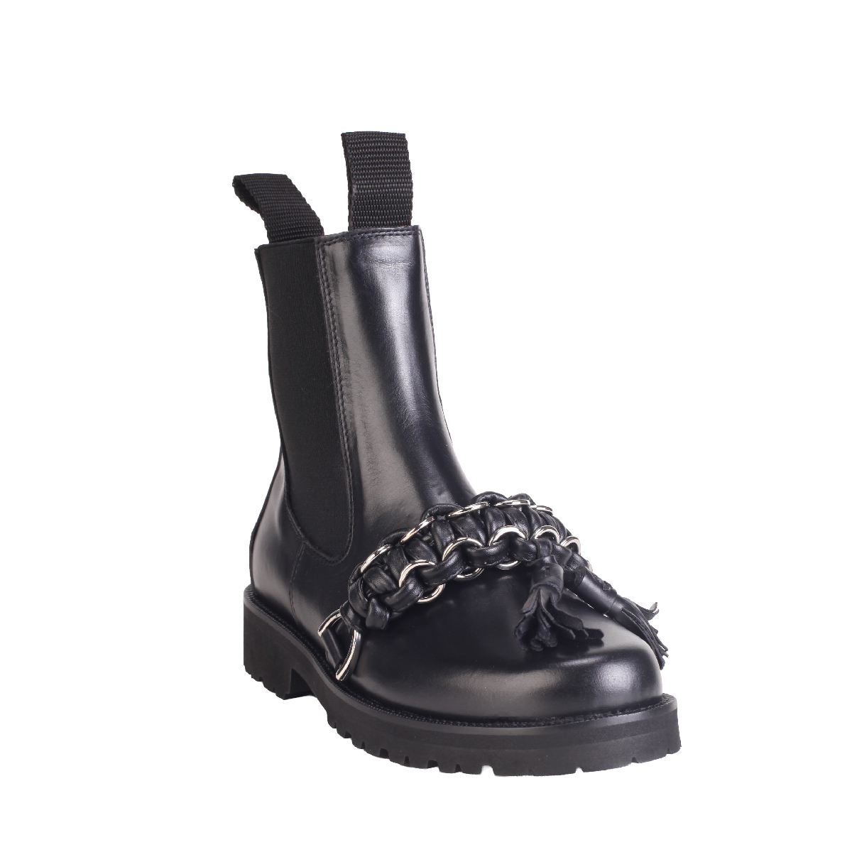  Toga Pulla AJ1444 black leather boots woman 