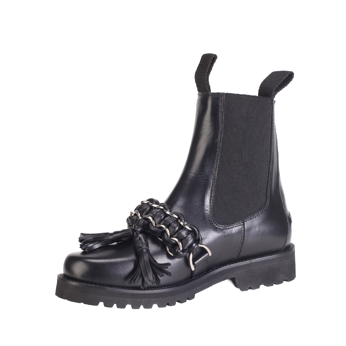  Toga Pulla AJ1444 black leather boots woman 