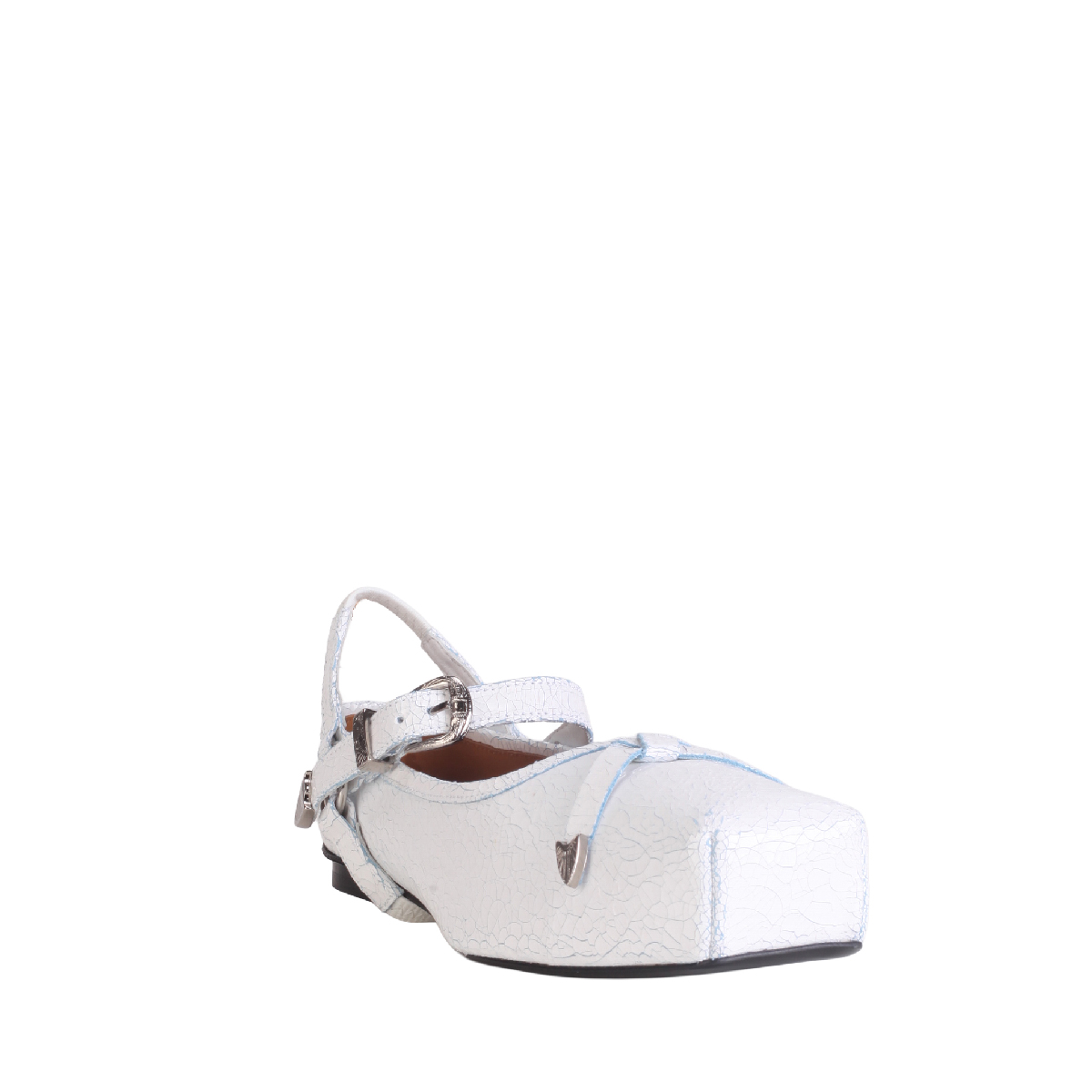 Toga Pulla AJ1051 strap mules white leather woman