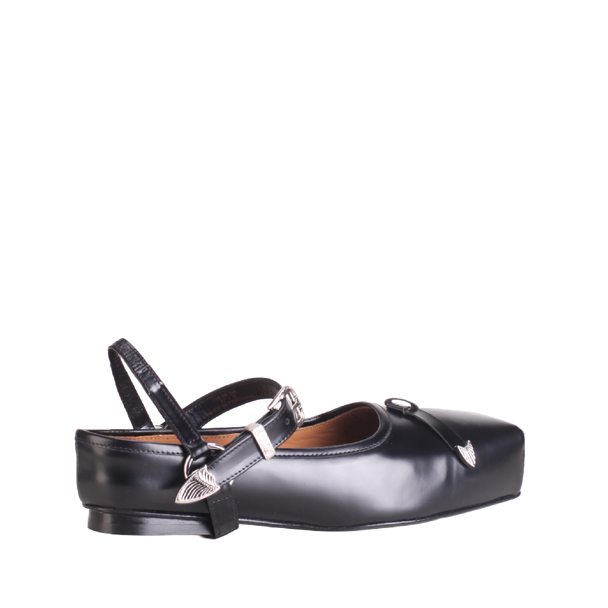Toga Pulla AJ1051 strap mules black leather woman