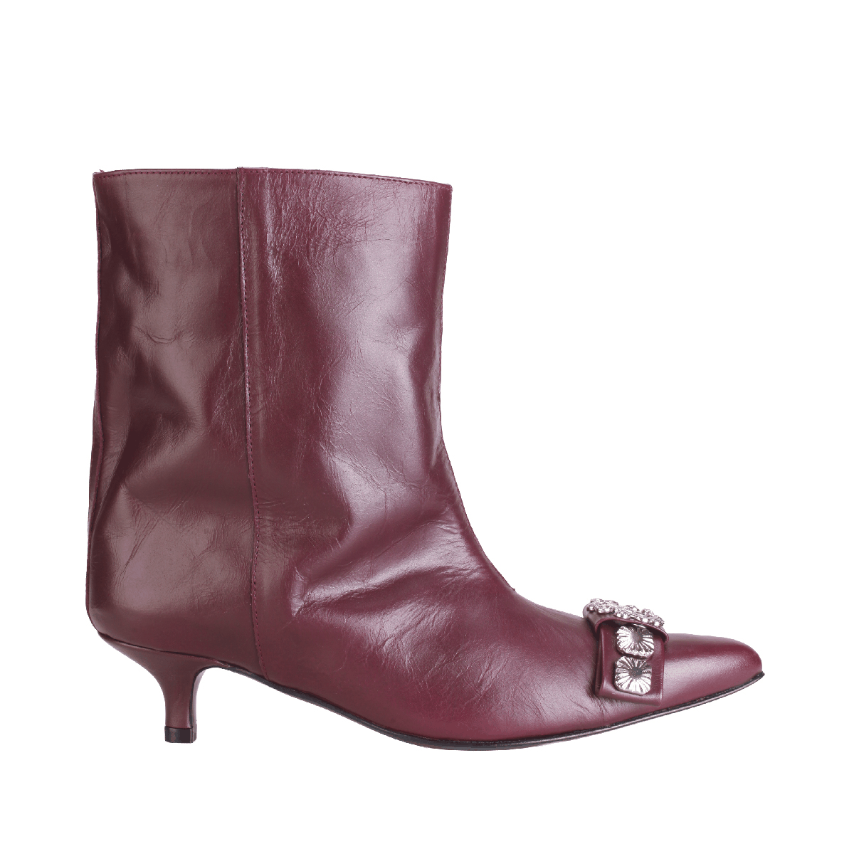  Toga Pulla kitten heel leather boots woman