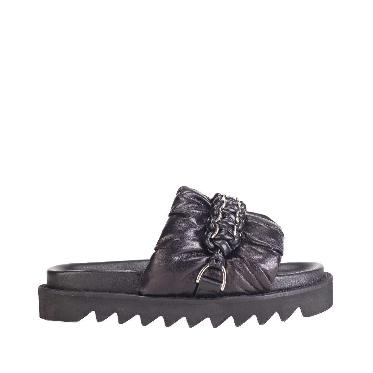 Toga Pulla AJ1463 black leather sandal woman 
