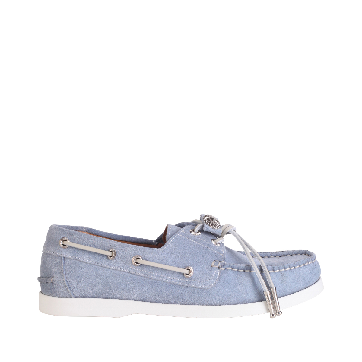 Toga Pulla AJ1484 light blue suede Boat shoes women