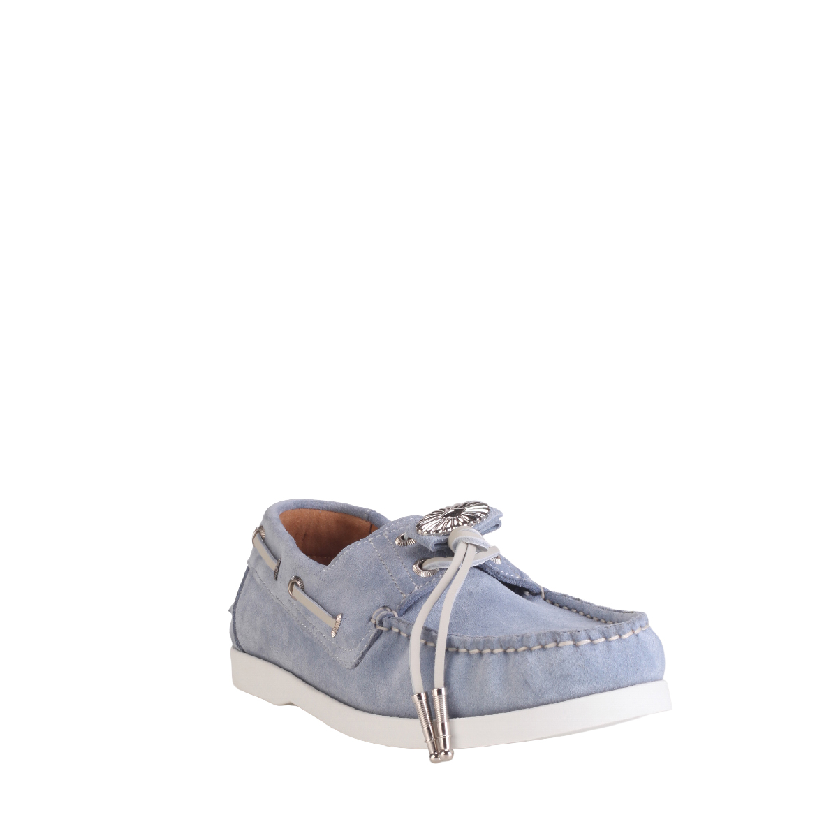 Toga Pulla AJ1484 light blue suede Boat shoes women