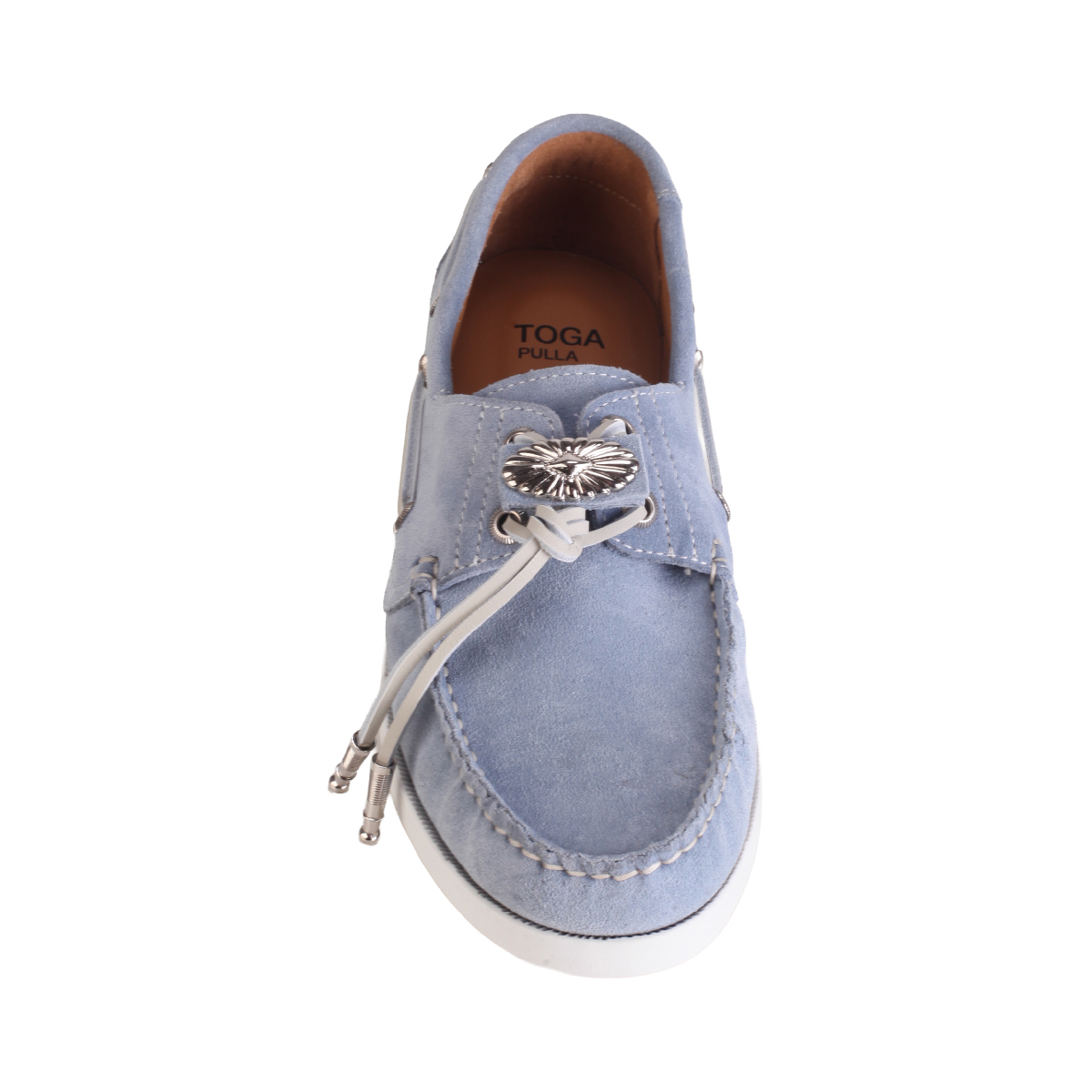 Toga Pulla AJ1484 light blue suede Boat shoes women