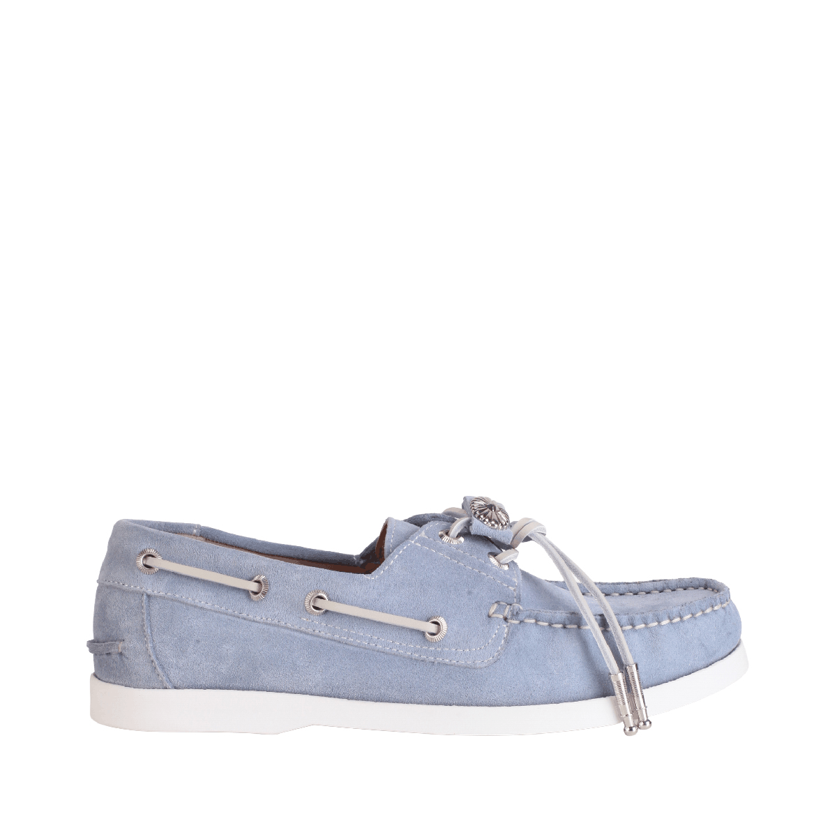 Toga Pulla AJ1484 light blue suede Boat shoes women