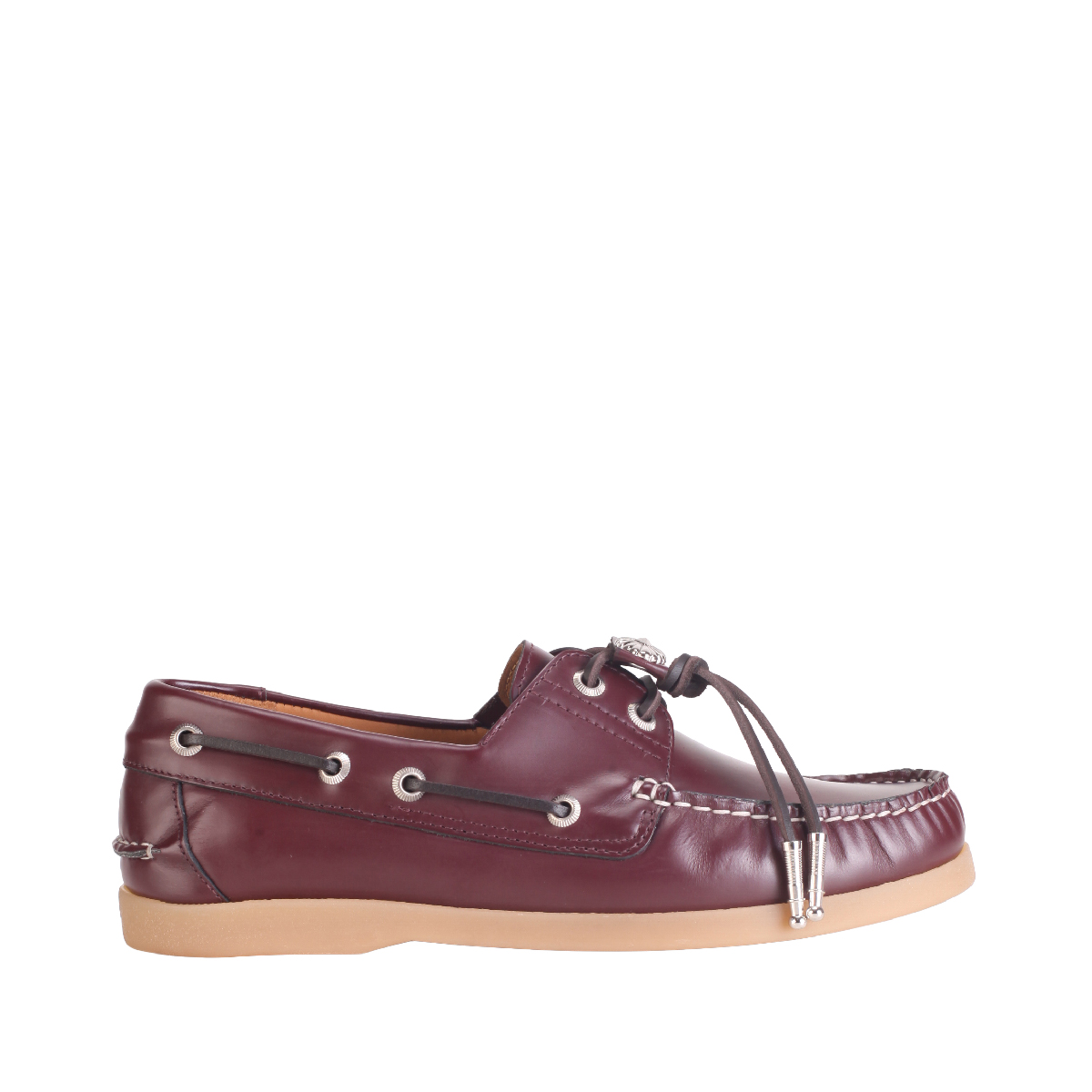Toga Pulla AJ1484 burgundy leather Boat shoes women