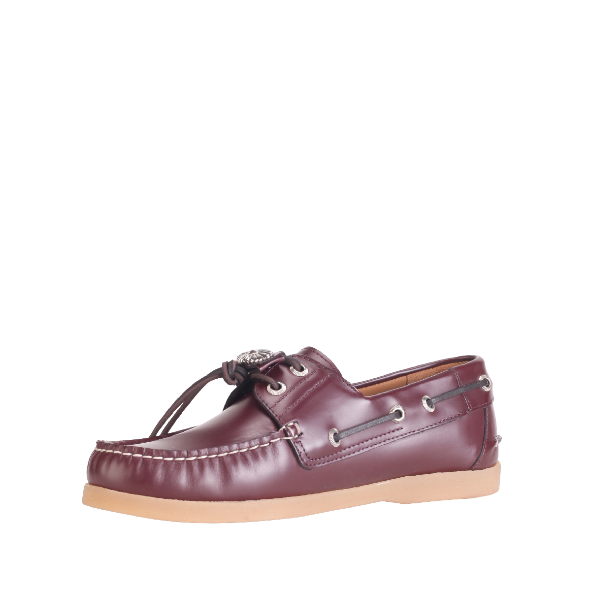 Toga Pulla AJ1484 burgundy leather Boat shoes women