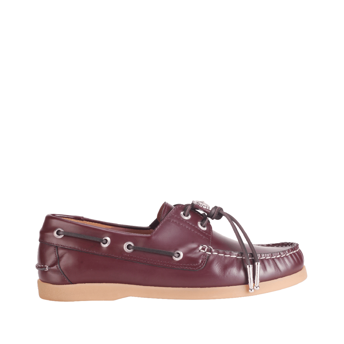 Toga Pulla AJ1484 burgundy leather Boat shoes women