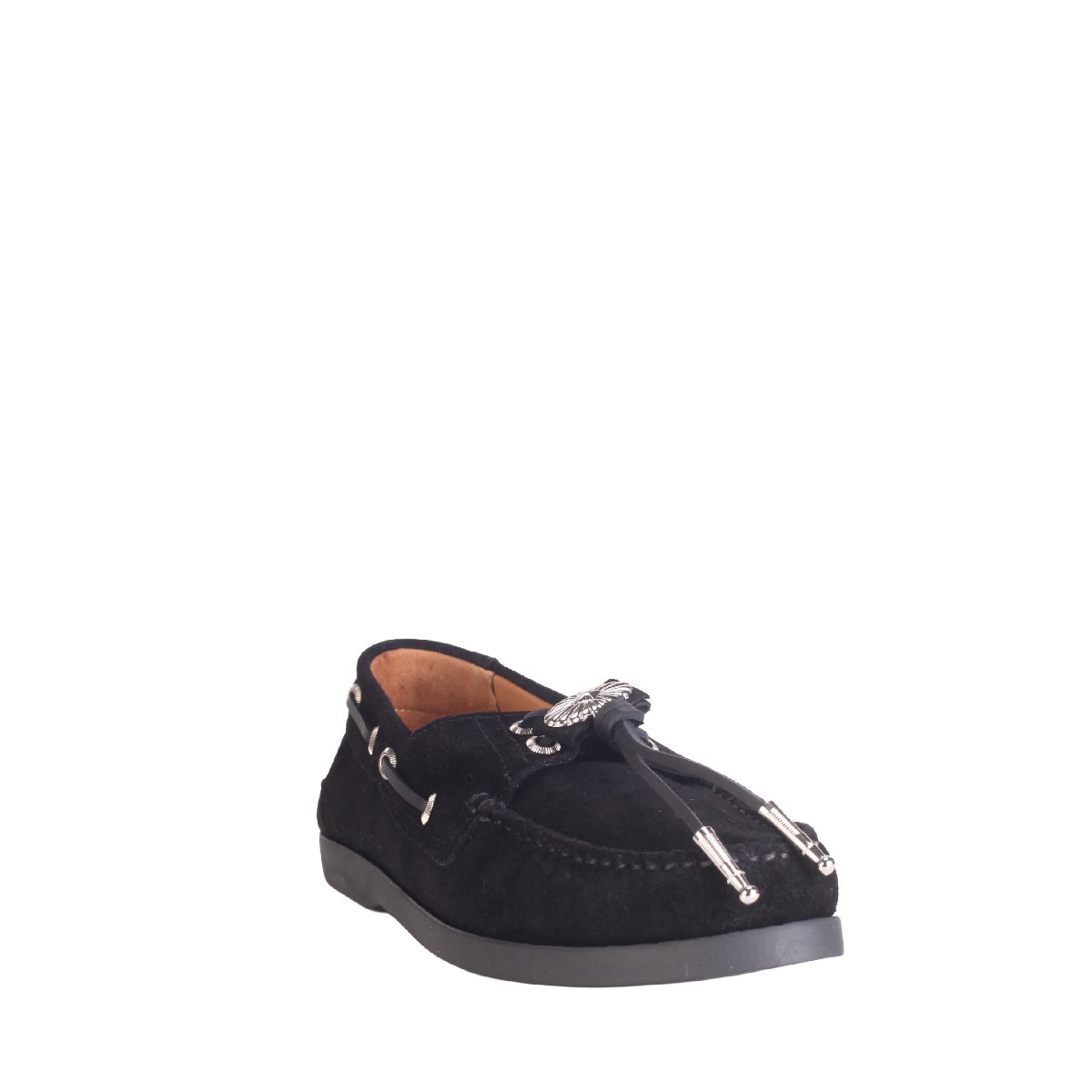 Toga Pulla AJ1484 black Suede Boat shoes women