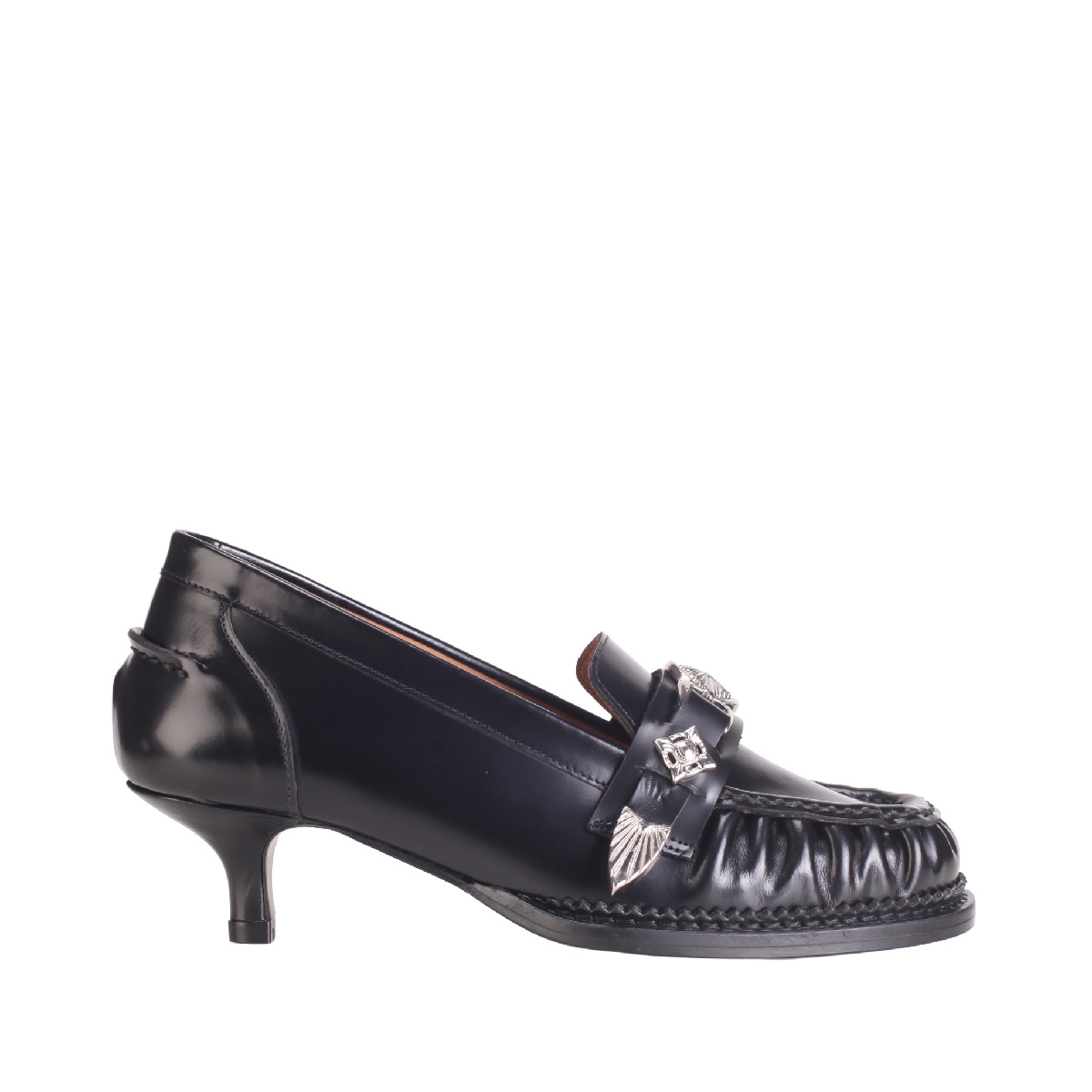 AJ1512 kitten heel loafer Toga Pulla woman black
