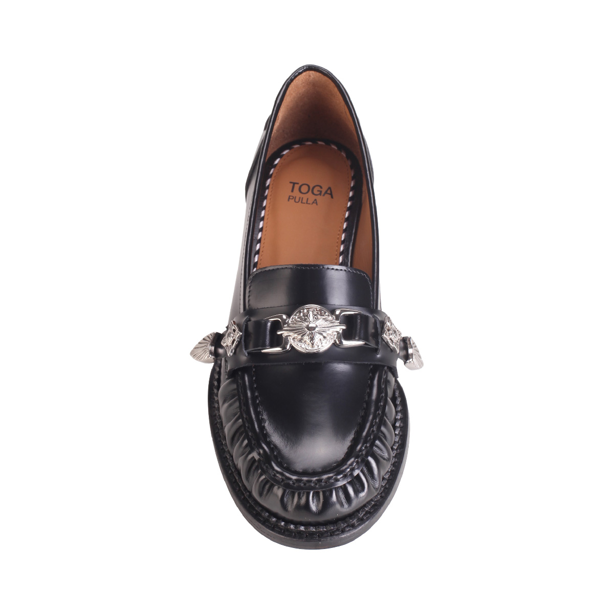 AJ1512 kitten heel loafer Toga Pulla woman black