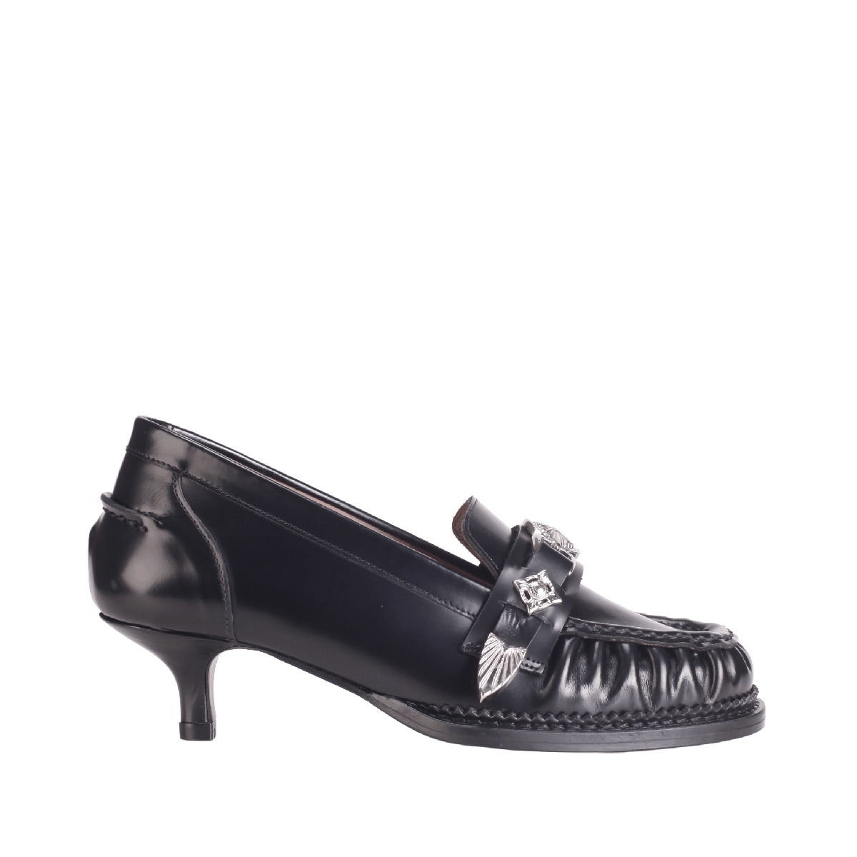 AJ1512 kitten heel loafer Toga Pulla woman black