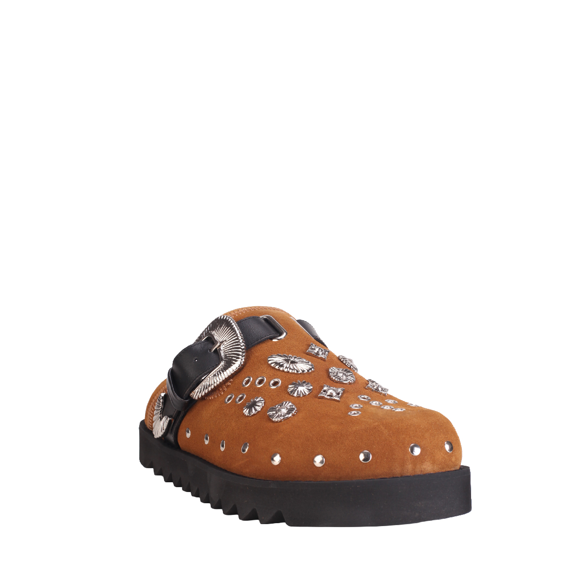  AJ1066 Suede Slippers Kaki men 